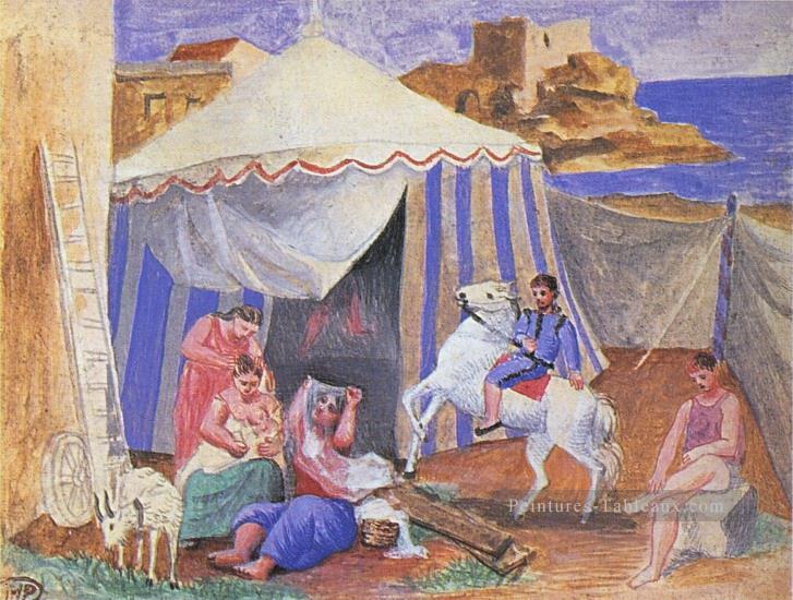 Cirque forain 1922 cubiste Pablo Picasso Peintures à l'huile